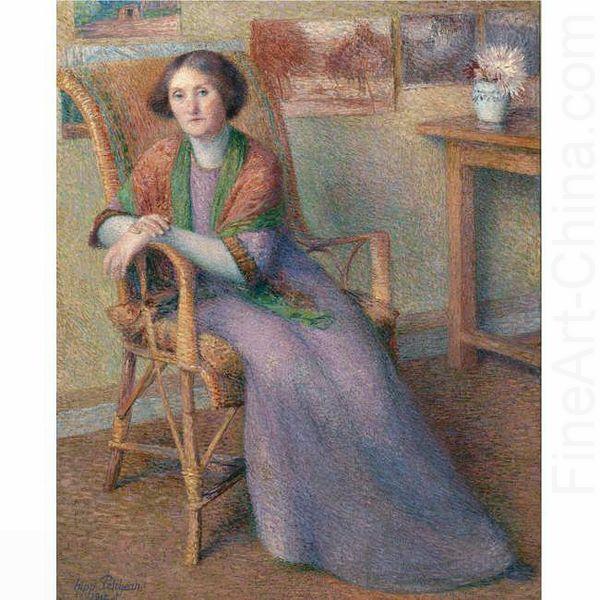 Hippolyte Petitjean Portrait de sa femme china oil painting image